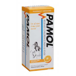 Baby Pain Relief: Pamol All Ages Orange Colourfree 250mg/5ml 200ml