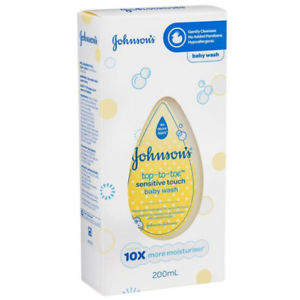 Bathing Baby: Johnsons And Johnsons Top Toe Sensitive Touch Wash 200ml