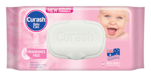 Curash Frag. Free Baby Wipes 80