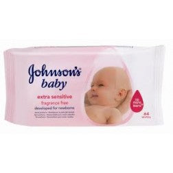 Johnsons And Johnsons Baby Fragrance Free Travel Wipe 20s