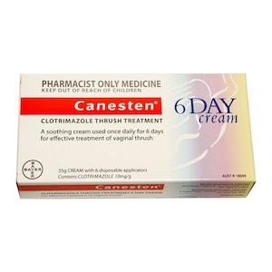 Vaginal Thrush: Canesten 6 Day Vaginal Cream 35g