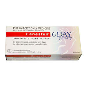 Vaginal Thrush: Canesten 6 Day Vaginal Tab 100mg