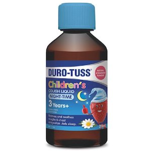 Cough Medicines: Duro-Tuss Child Nighttime Strawberry 200ml