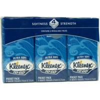 Facial Tissues: Klennex Pocket Packs Ultrasoft 6Pk