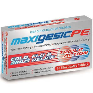 Sinus Relief Medicines: Maxigesic Pe Pain Relief 20s