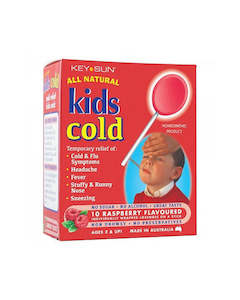 Sore Throat Lozenges: Kids Cold Lollipops - 10 Raspberry Flavoured Lollipops for Sore Throat Relief