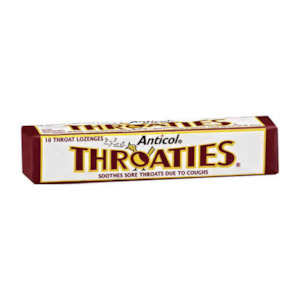 Throaties Stick 10 - Throat Lozenges (Pack of 10)