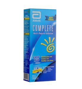Contact Lens Solutions: Complete Easy-Rub Solution 100ml