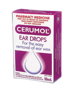 Cerumol Ear Drops Glass Dropper 10ml