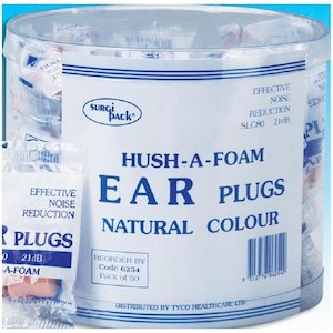 Surgipack Ear Plugs Hushafoam 1 Pair Barrel X 50