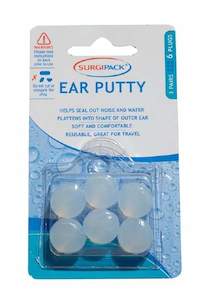 Ear Plugs: Surgipack Ear Plugs Ear Putty (3 Pairs)