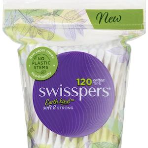 Bathroom Cotton 1: Swisspers Earth Kind Paper Tips 120Pk