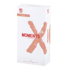 Condoms And Lubricants: Moments Chocolate/Brown 53mm Wide (0.07mm Thickness) Condoms 10