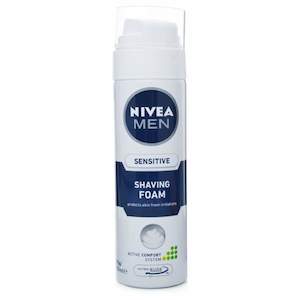 Shaving And Hair Removal Men: Nivea Men Sensitive Shave Foam 200ml