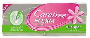 Carefree Flexia Super Tampons 16s