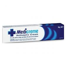 Antiseptic And Burns: Medicreme Antiseptic Cream 50g