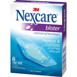 Blister Plasters: Nexcare Blister Waterproof Plasters 6Pk