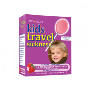 Kids Travel Lollipops Strawberry 10
