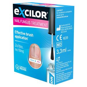 Nail Polish And Coating: EXCILOR Solution with Brush 3.3ml