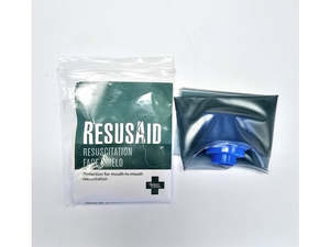 First Aid Accessories: Resusaid Resuscitation Face Mask / Shield - Transparent Face Mask, Suitable for Adults and Children