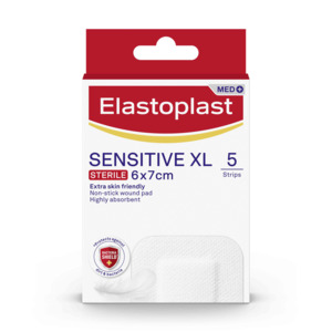 Plasters And Dressings: Elastoplast Sensitive Dressings Large 5 for Sensitive Skin