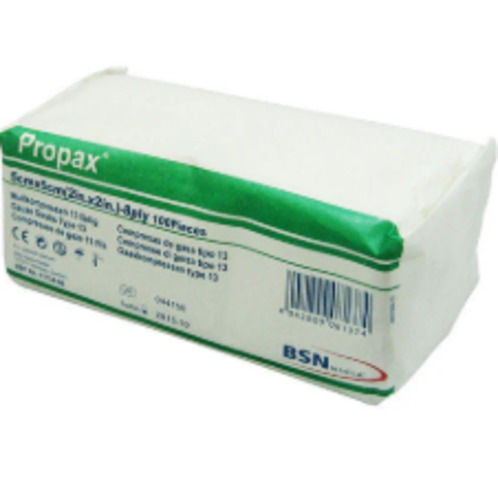 Plasters And Dressings: Propax Gauze Swabs 5x5cm - Pack of 12