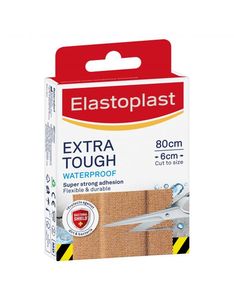 Elastoplast Extra Tough Fabric Waterproof Dressings (Pack of 8)