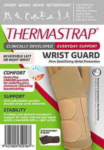Supports Hands And Wrists: Thermastrap Wrist Guard Black M/L