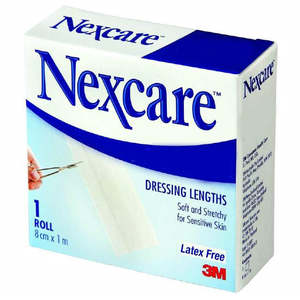 Tapes And Wrap Around Bandages: Nexcare Paper Tape Gentle Dressing 8cmx1m
