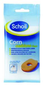 Bunion Callous And Corn: Scholl Corn Cushion Foam Oval 9 Pack