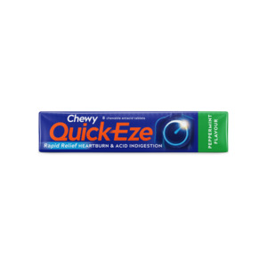 Antacids Or Gastric: Quickeze Chew Peppermint Stk 8 Tab