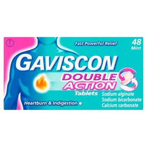 Gaviscon Dual Action Peppermint Chewable Tablets 48