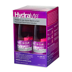 Hydralyte Liquid Apple Blackcurrant 250ml