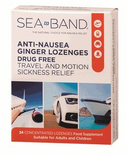 Nausea: Sea Band Travel Ginger Lozenge 24Pk
