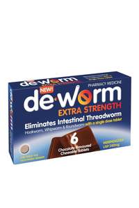 De-Worm 500mg 6Tabs Chocolate