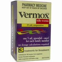 Worming: Vermox Suspension 15ml