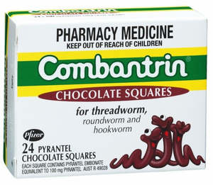 Worming: Combantrin Chocolate Squares 24s