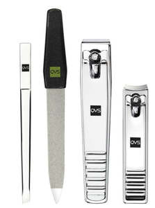 Gift Sets: QVS 10-1036 Clipper Set - Precision Hair Cutting Tool with 4 Pieces