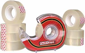 Household Items: Sellotape Roll 18mm x 66M 8Pk - Transparent Adhesive Tape for Household and Office Use
