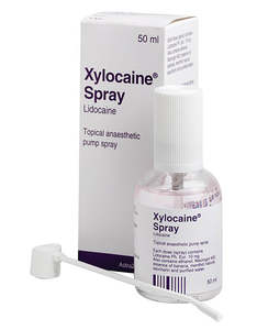 External Pain Relief: Xylocaine Pump Spray Nozzle 50x230mm - Pain Relief with Lidocaine Hydrochloride