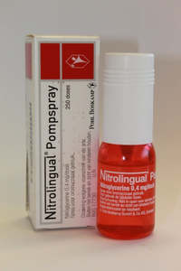Heart Care: Nitrolingual Spray 0.4mg 250 Dose