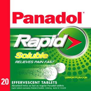 Pain Relief Oral: Panadol Rapid Soluble 20s