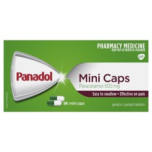 Pain Relief Oral: Panadol Mini Capsule 500mg 96s