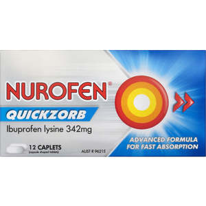 Pain Relief Oral: Nurofen Quickzorb 12Caps