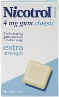 Nicotine Gum And Lozenges: Nicotrol Gum Classic 4mg 105s