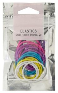Hair Accessories Hair Ties Elastics And Ponytailers: Mae 40-3201Ab Elast. Bright Sm 20 - Elastic Band Accessory