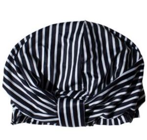 Hair Accessories Nets Rollers And Shower Caps: "Simply Ess Turban Shower Cap in Stay Wild - Protects Hairstyle, Easy to Use, Comfortable Material, Eco-friendly, Stylish Design"