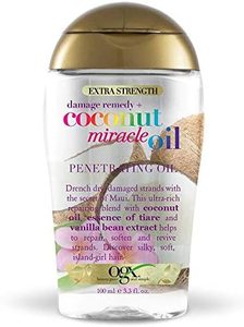 Oils Serums Perms And Other Treatments: OGX Coconut Miracle Penetrating Oil 100ml Hair Care Product