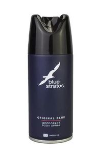 Deodorants And Antiperspirants Men: BLUE STRATOS Deodorant Body Spray 150g