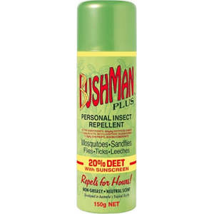 Insect Repellants: Bushman Plus Aerosol 20% + Sunscreen 150g